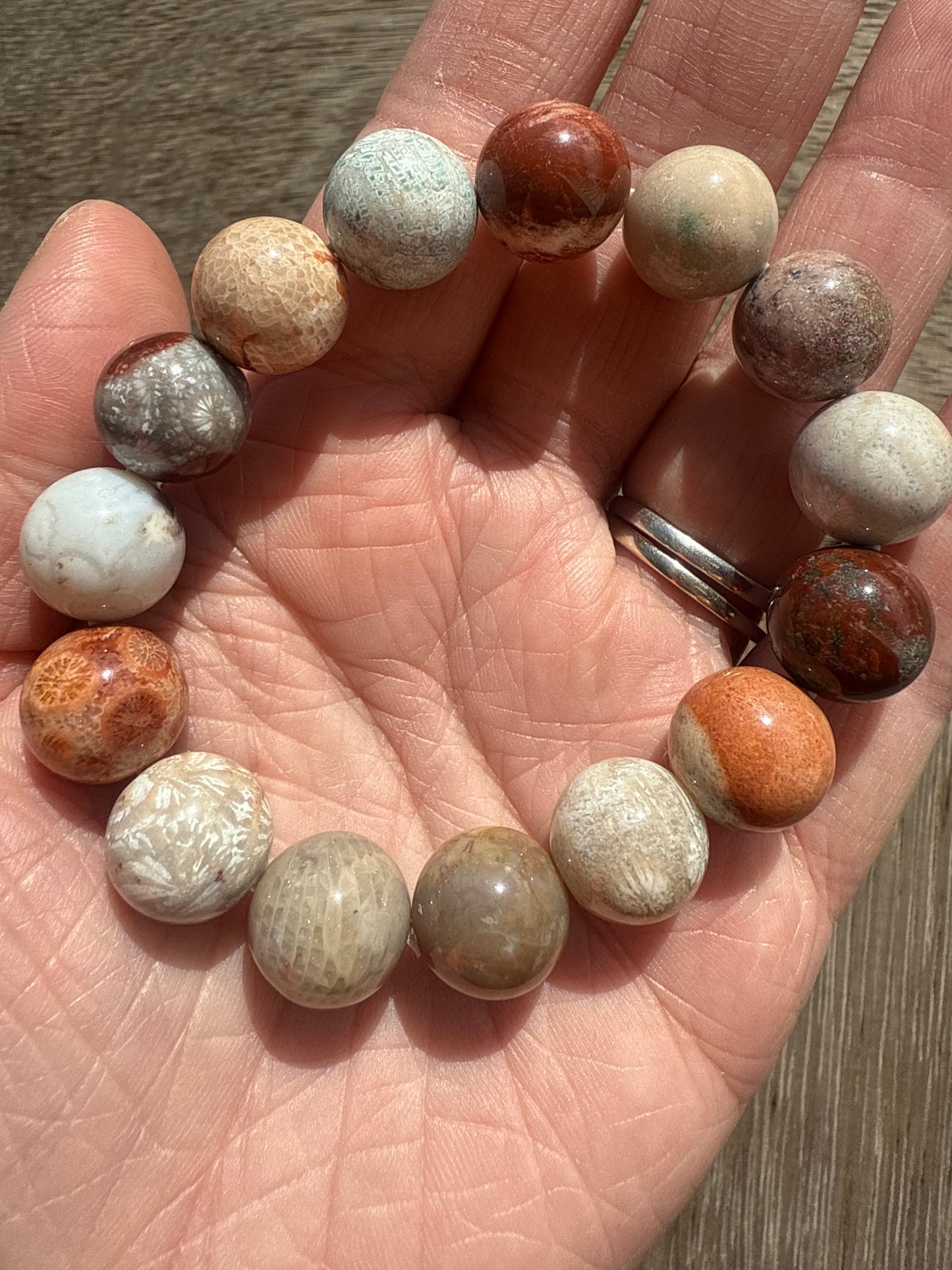 Coral Jade Bracelet