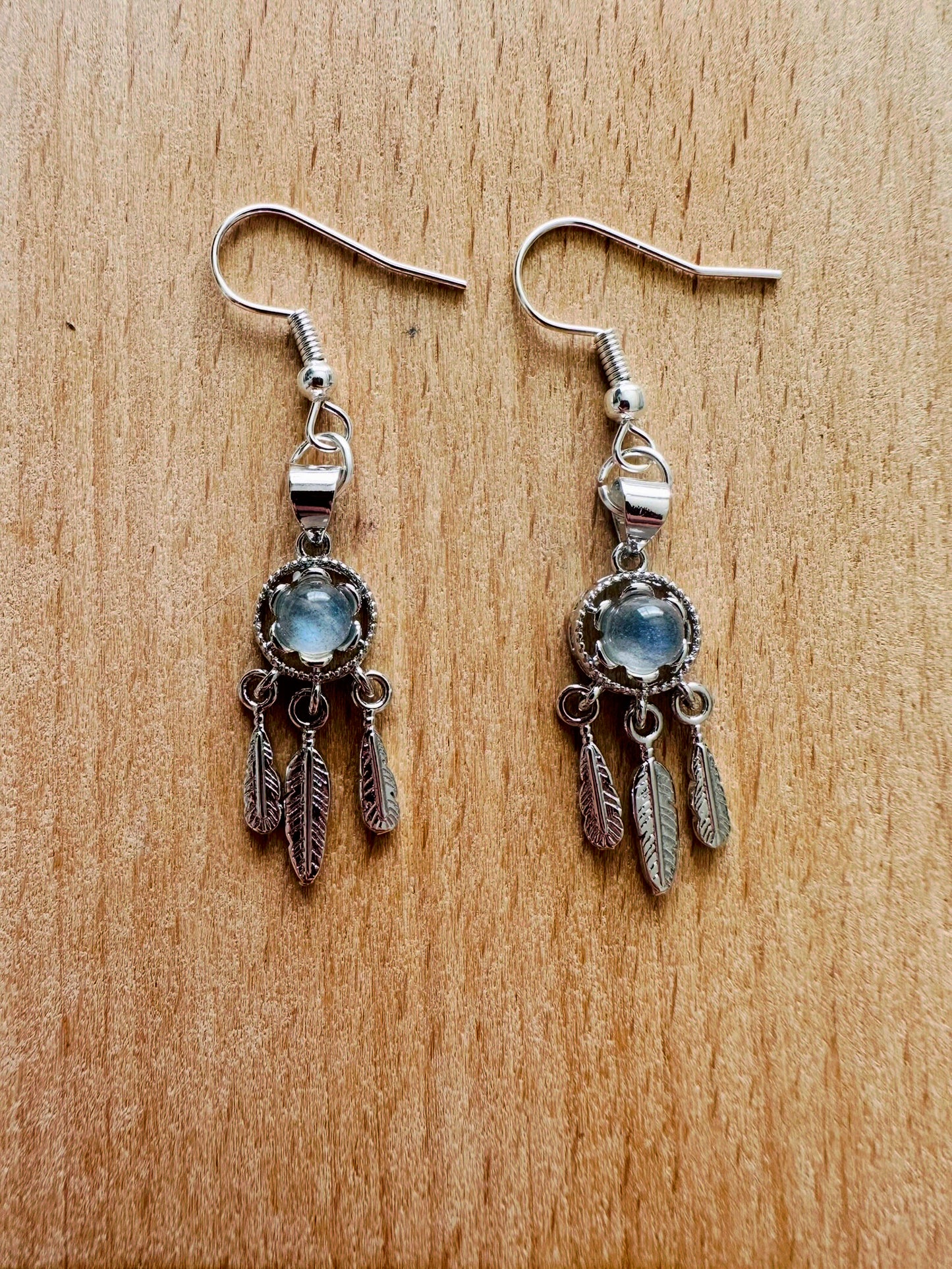 Labradorite Dream Catcher Earrings