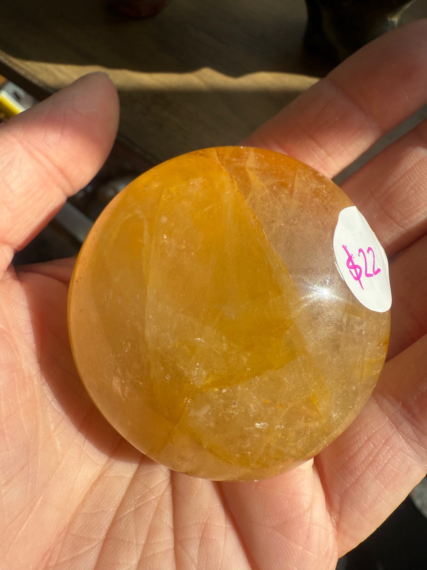 Golden Healer Palmstone