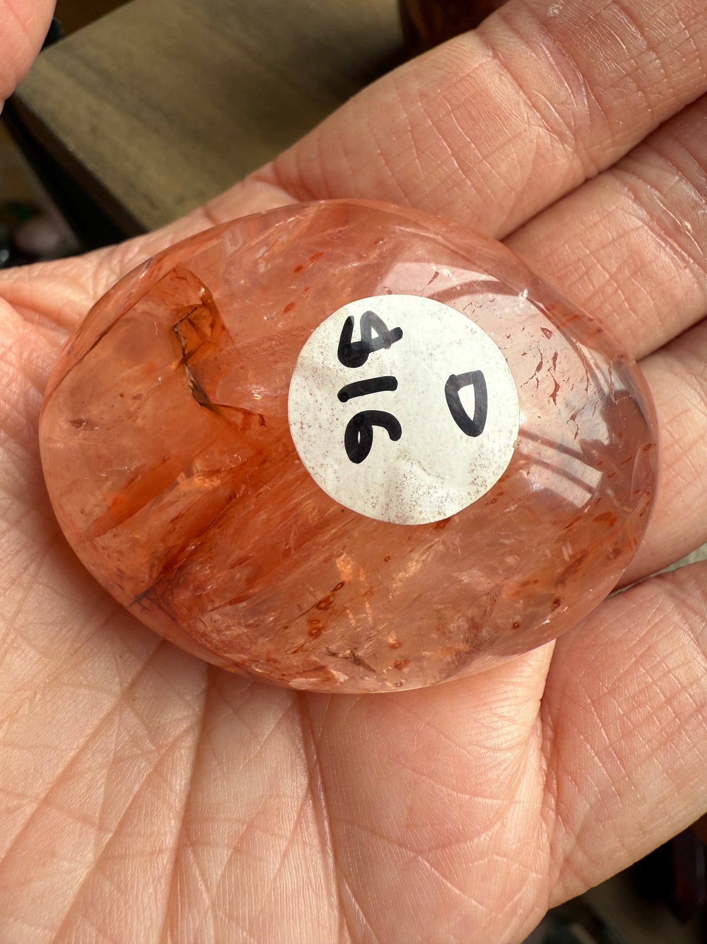Fire Quartz Palmstone D