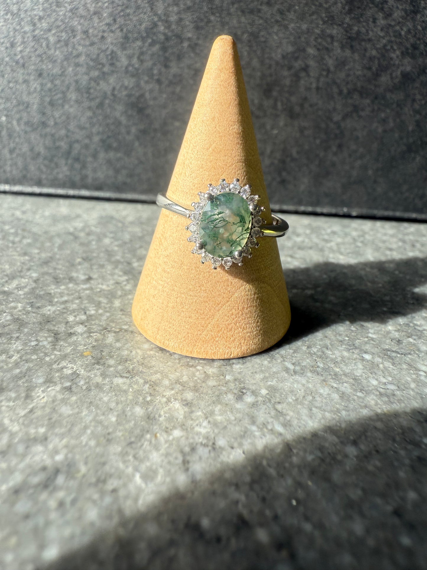 Moss Agate Ring
