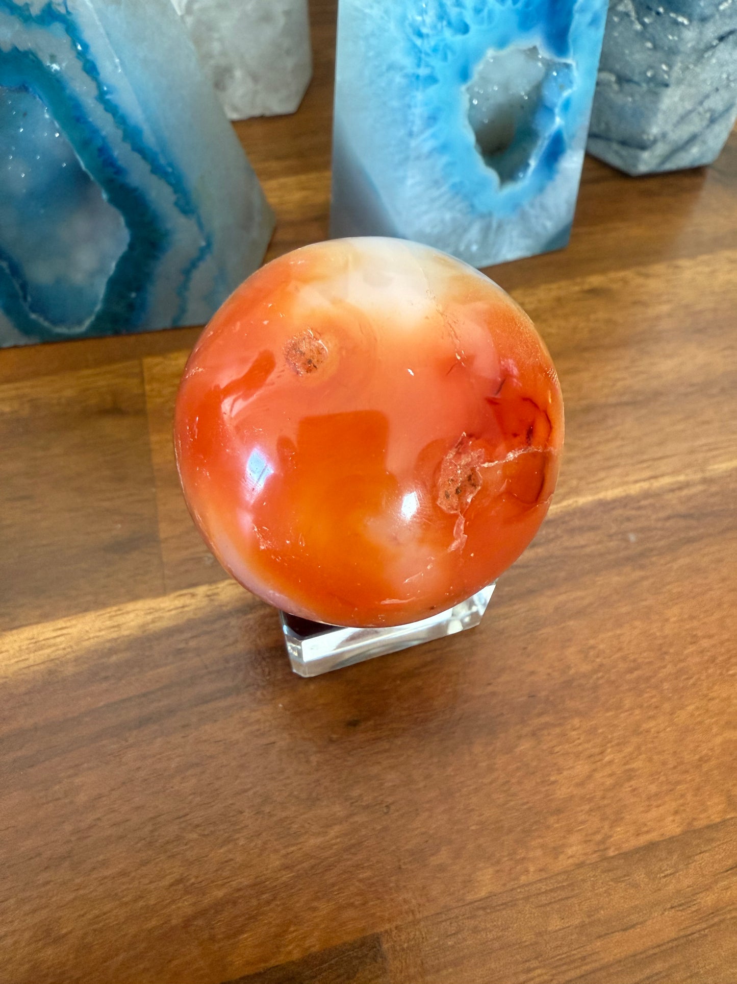 Druzy Carnelian Sphere