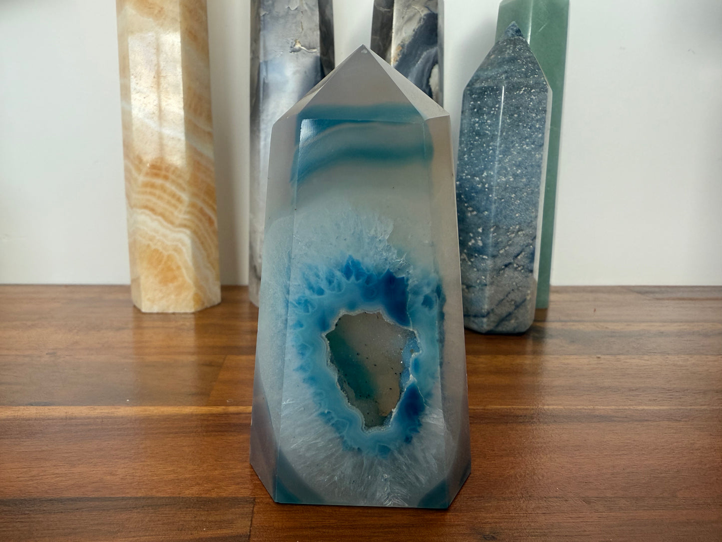 Druzy Agate Tower