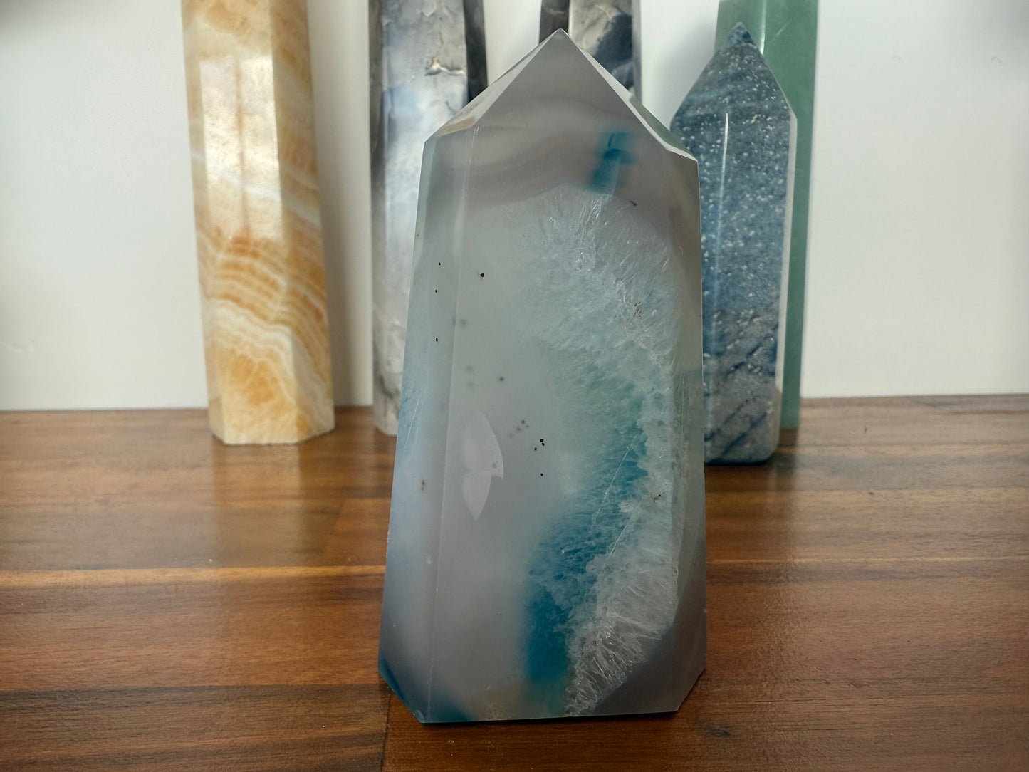 Druzy Agate Tower