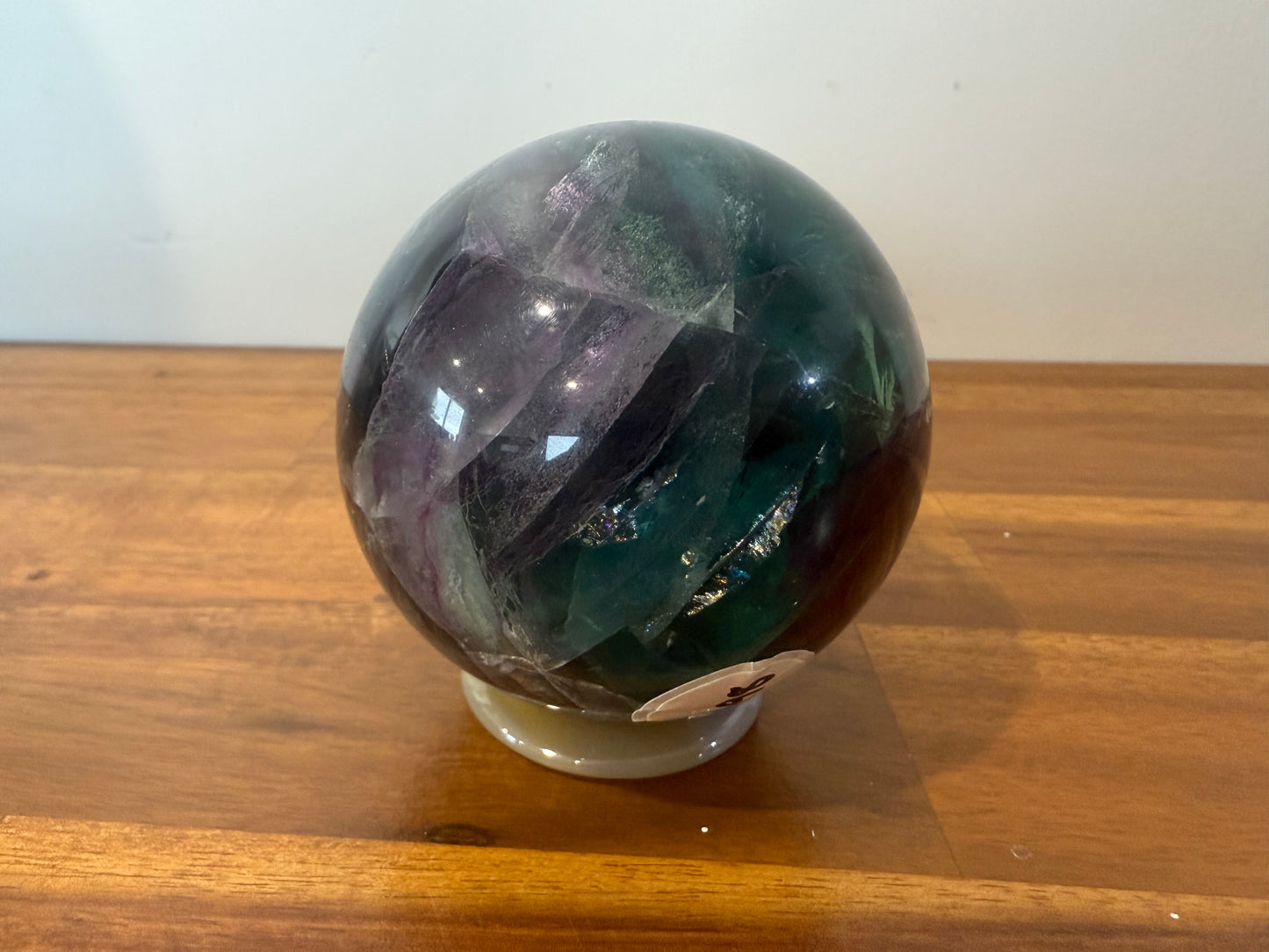 Large Feather Fluorite Sphere