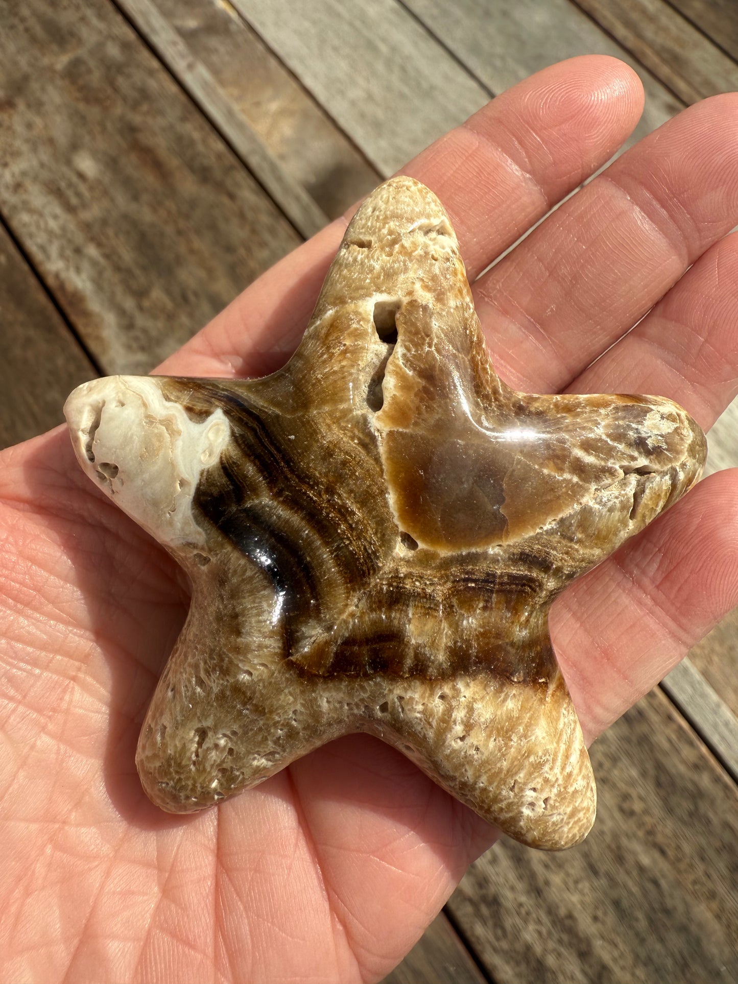 Chocolate Calcite Star