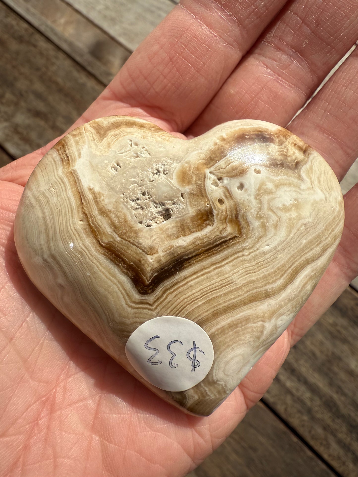 Chocolate Calcite Heart