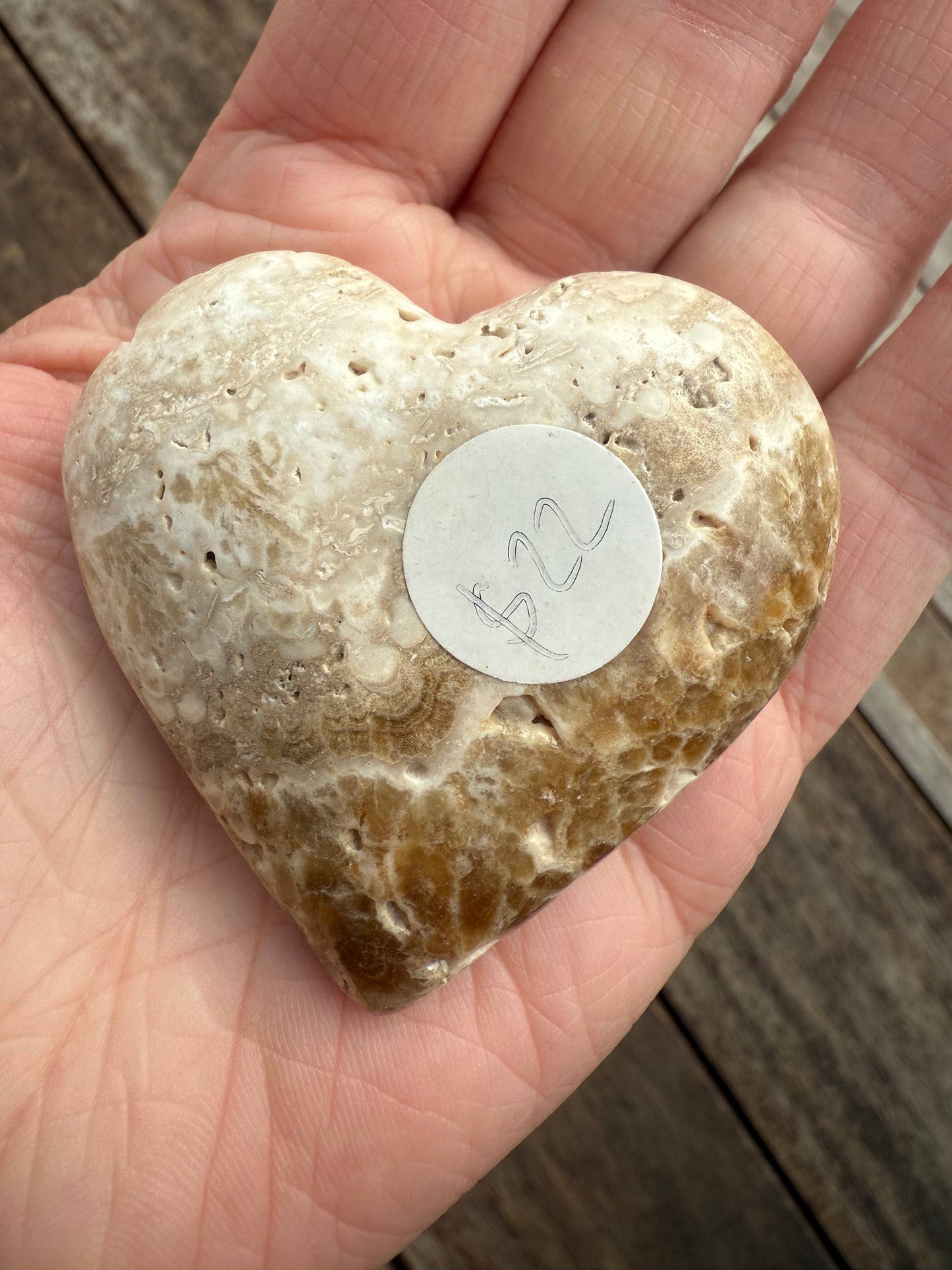 Chocolate Calcite Heart