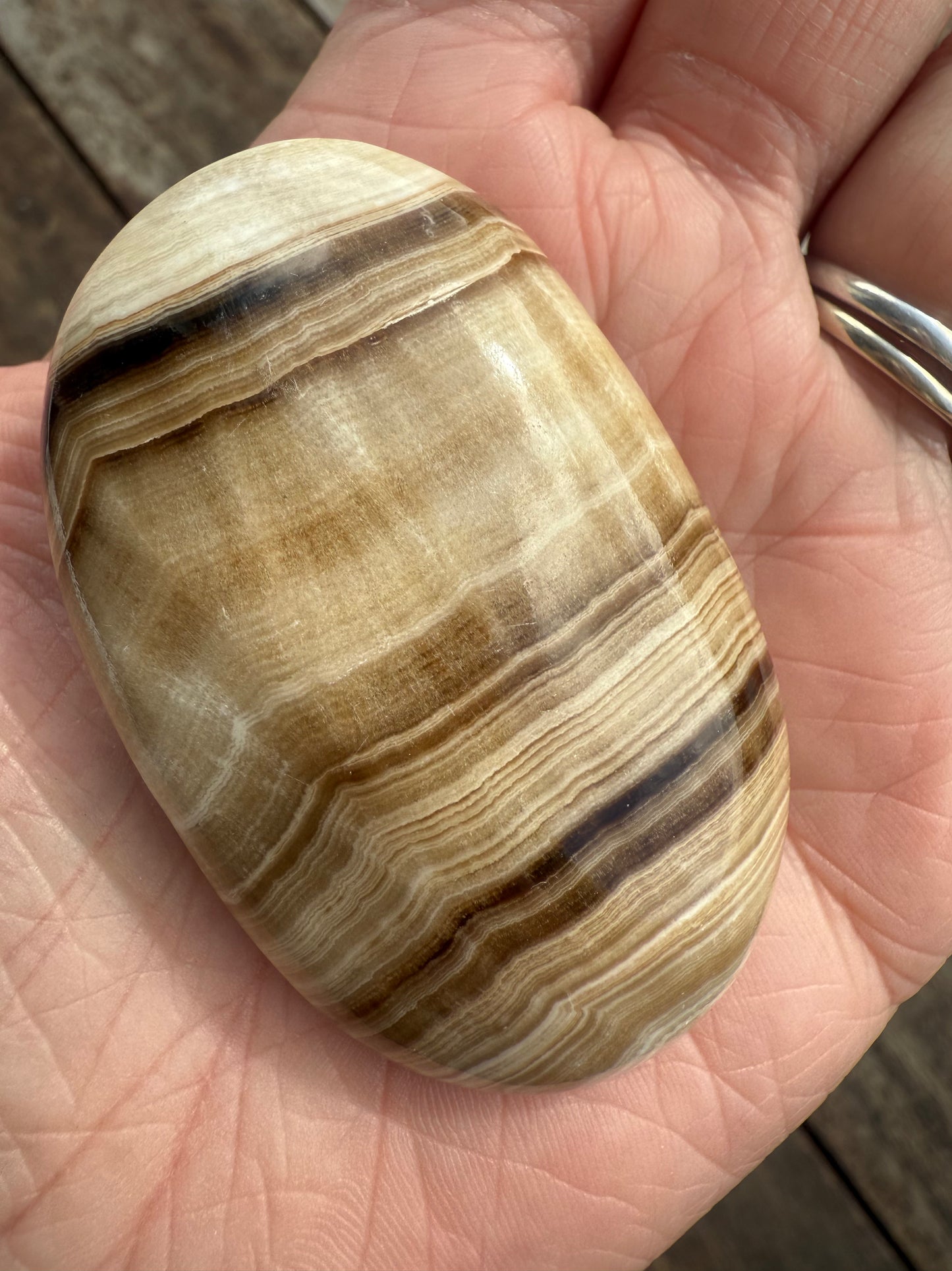 Chocolate Calcite Palmstone