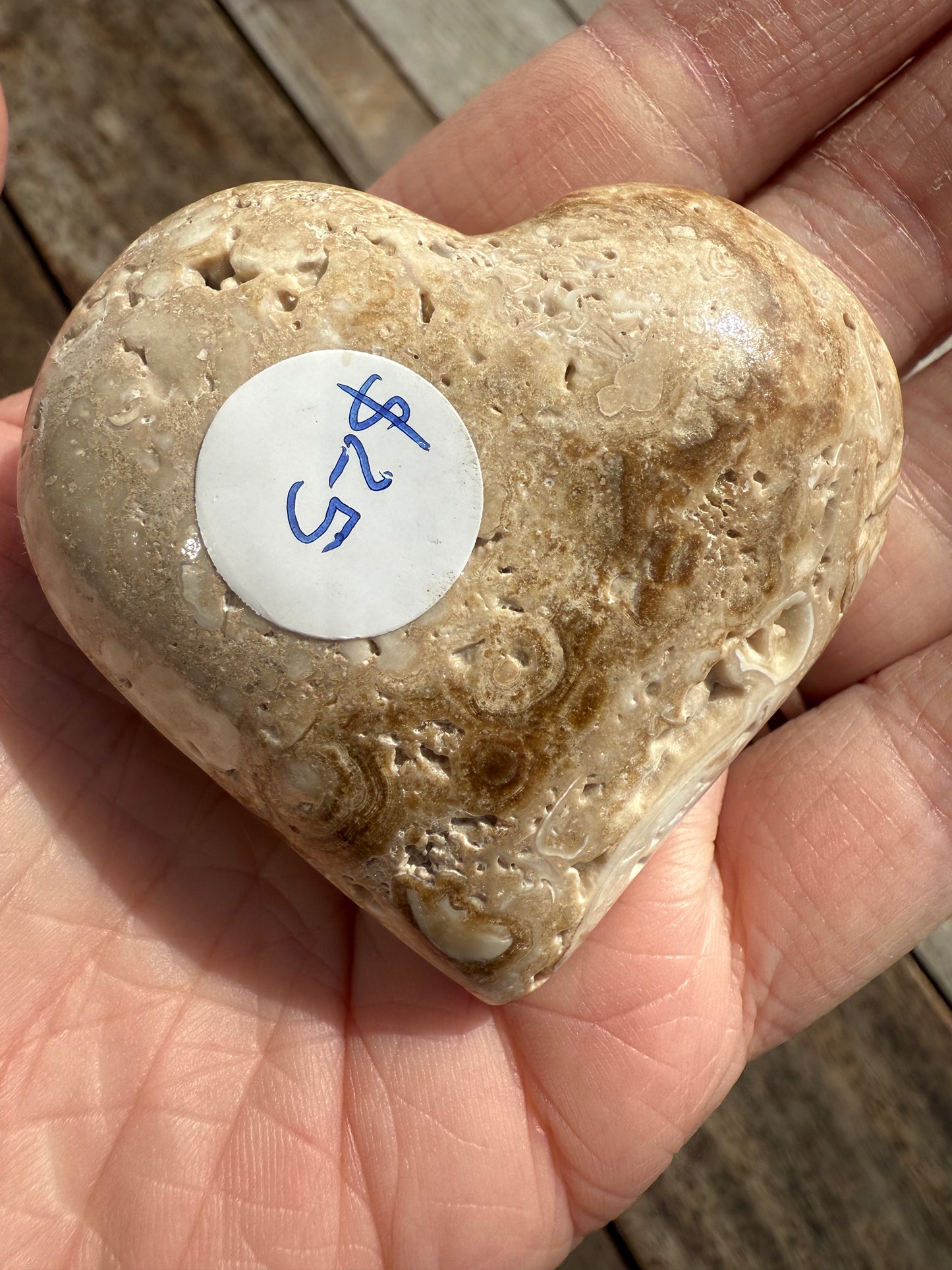 Chocolate Calcite Heart