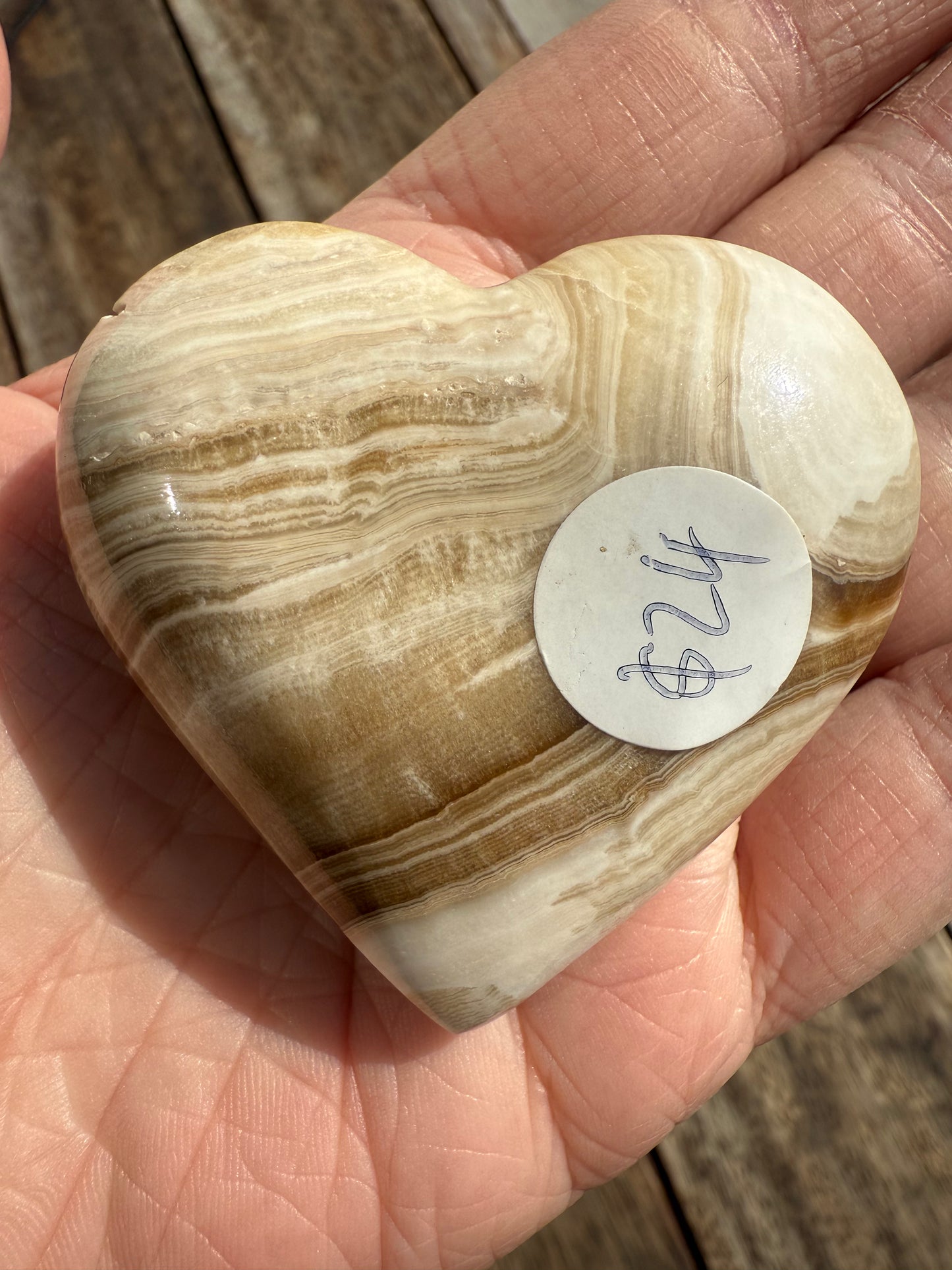 Chocolate Calcite Heart