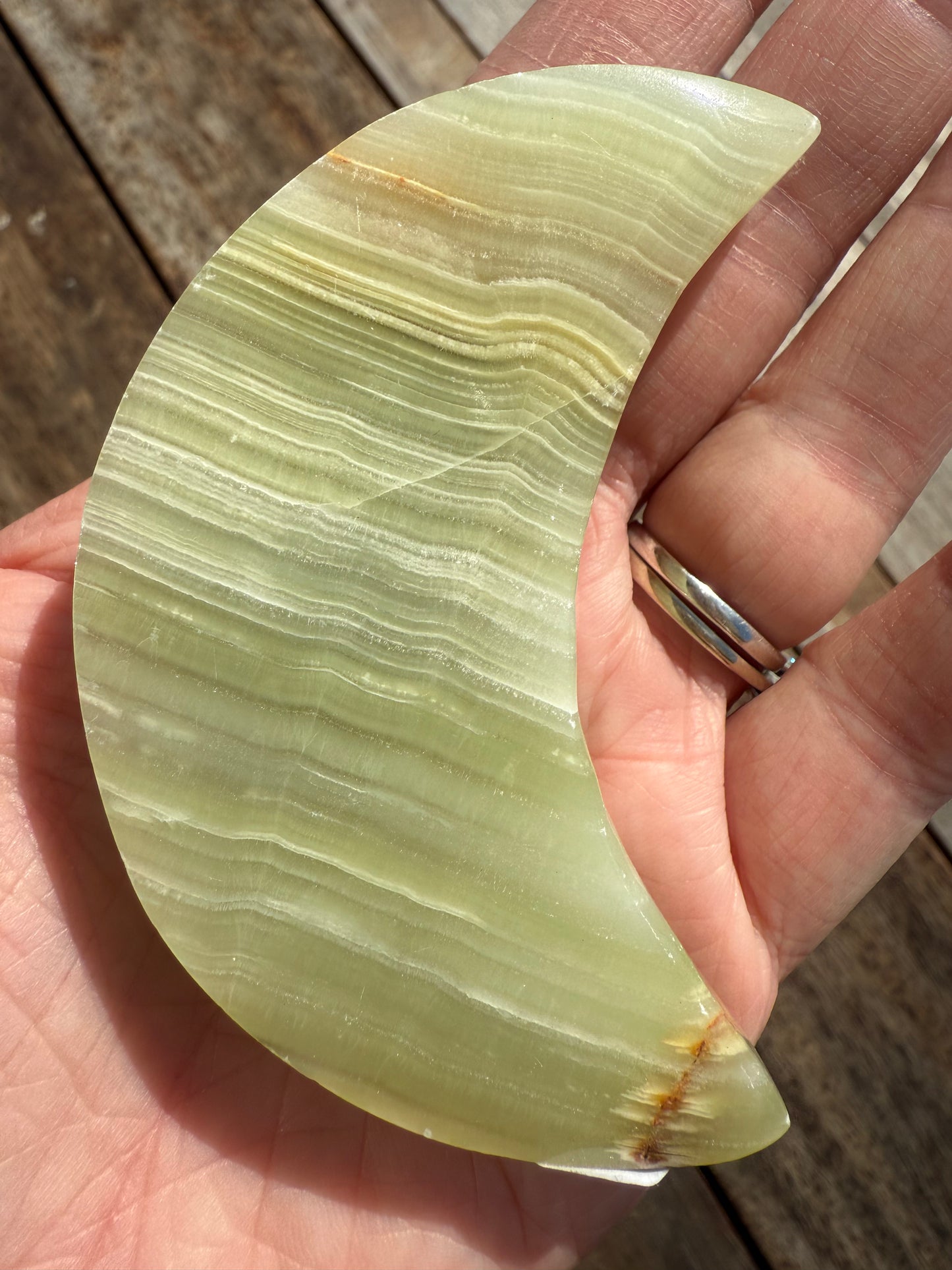 Banded Calcite Moon