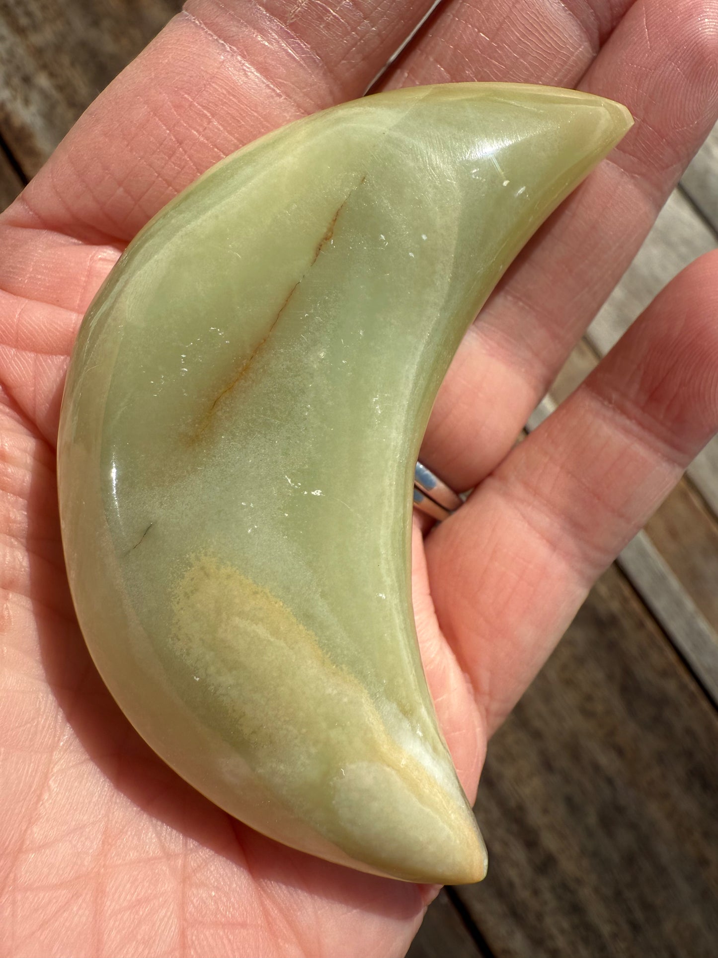 Banded Calcite Moon