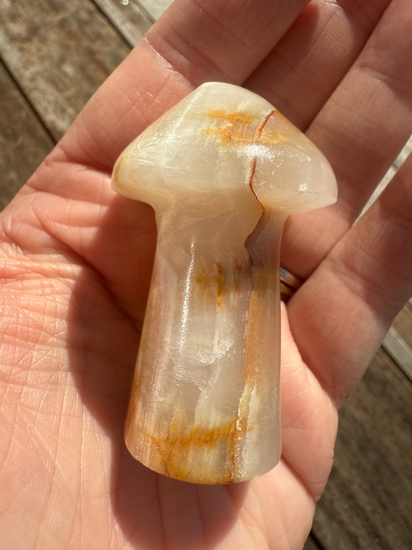 Banded Calcite Mushroom