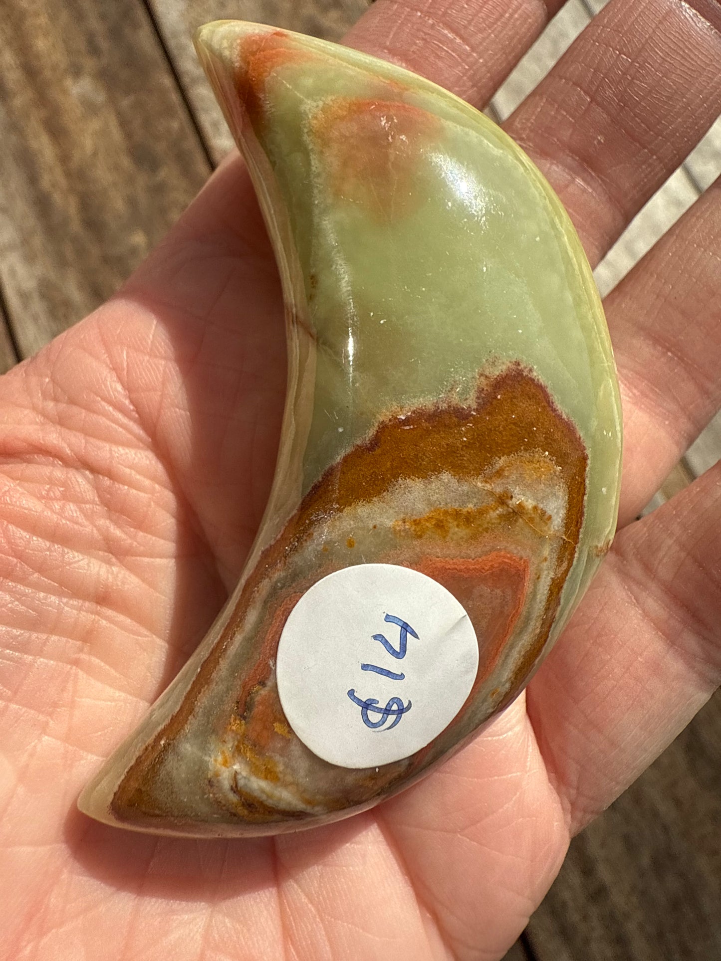 Banded Calcite Moon