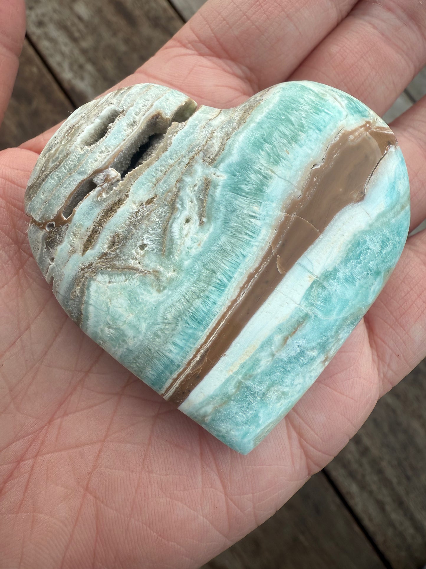 Caribbean Calcite Heart