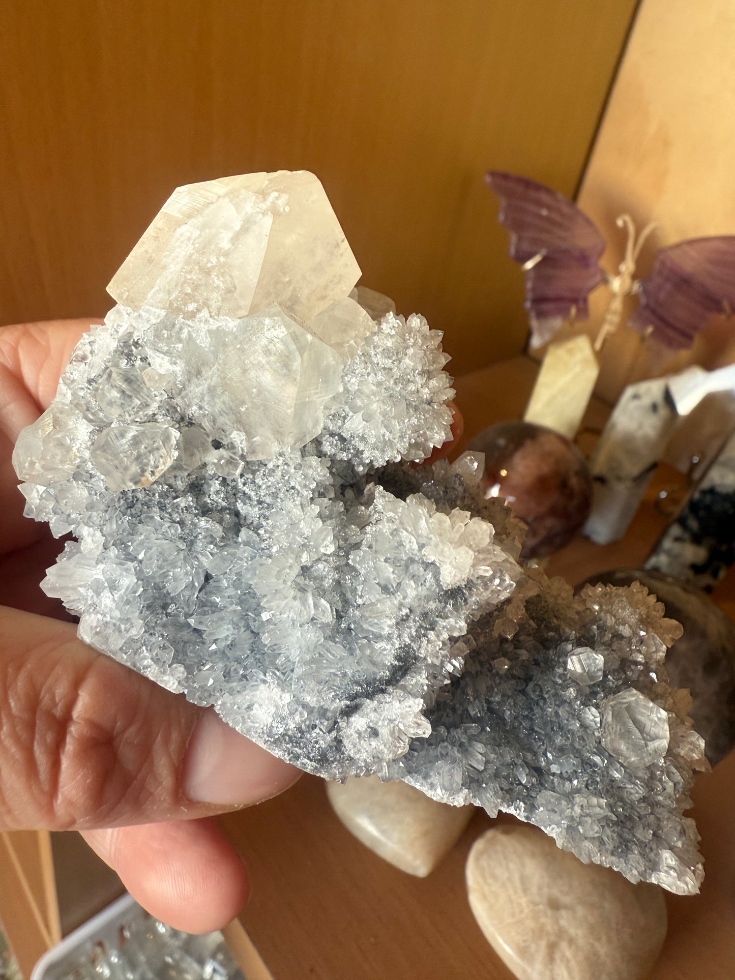 Calcite & Apophyllite Cluster