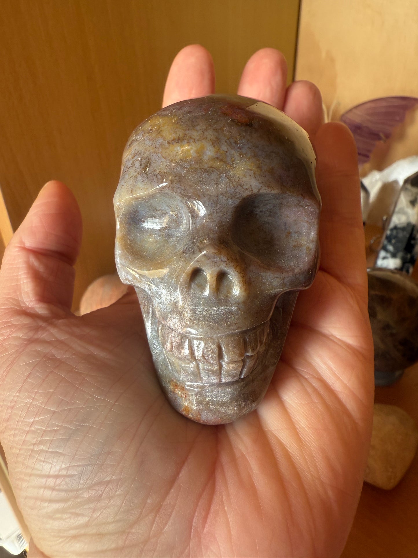 Ocean Jasper Skull