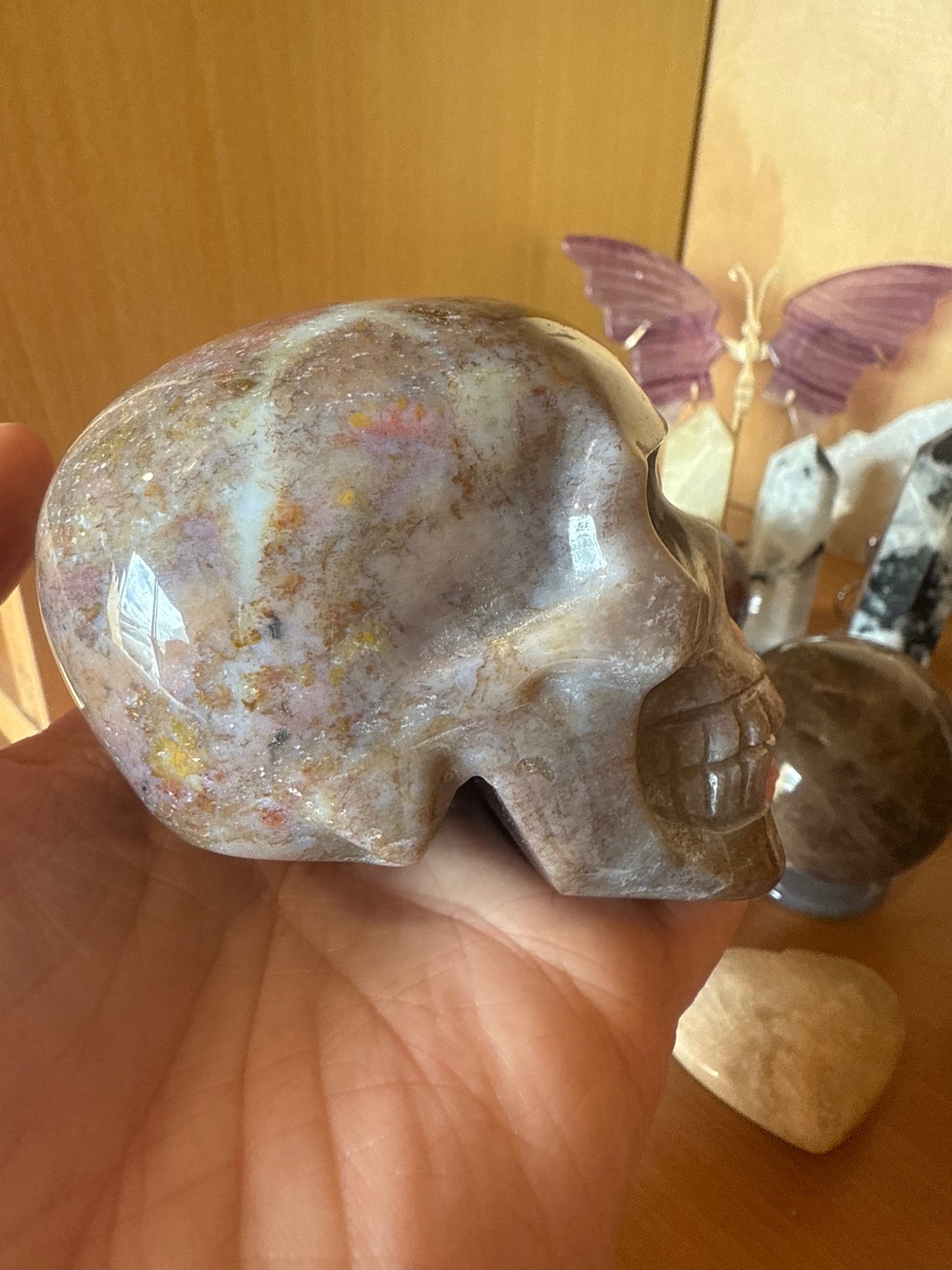 Ocean Jasper Skull