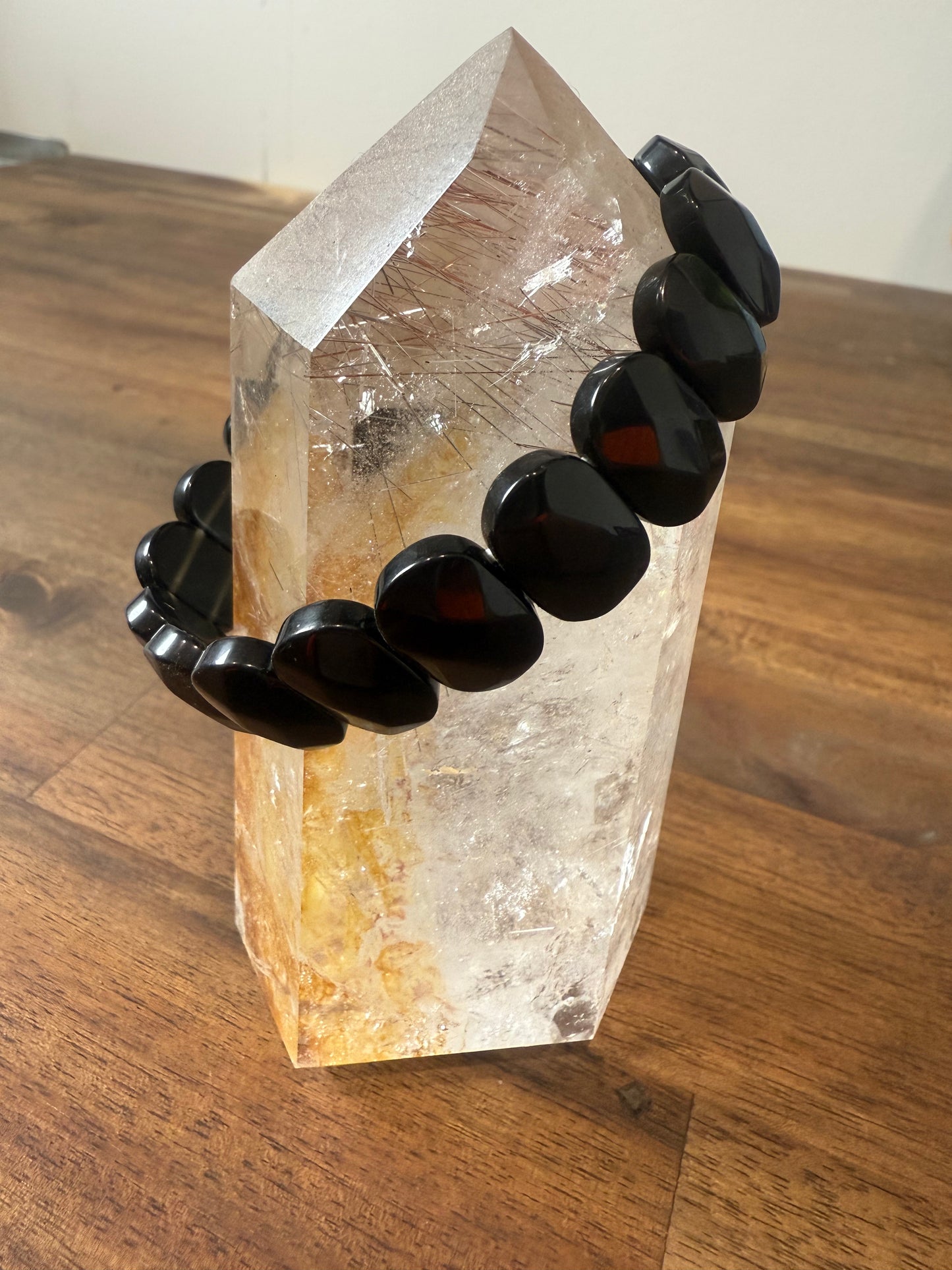 Obsidian Soft Bangle