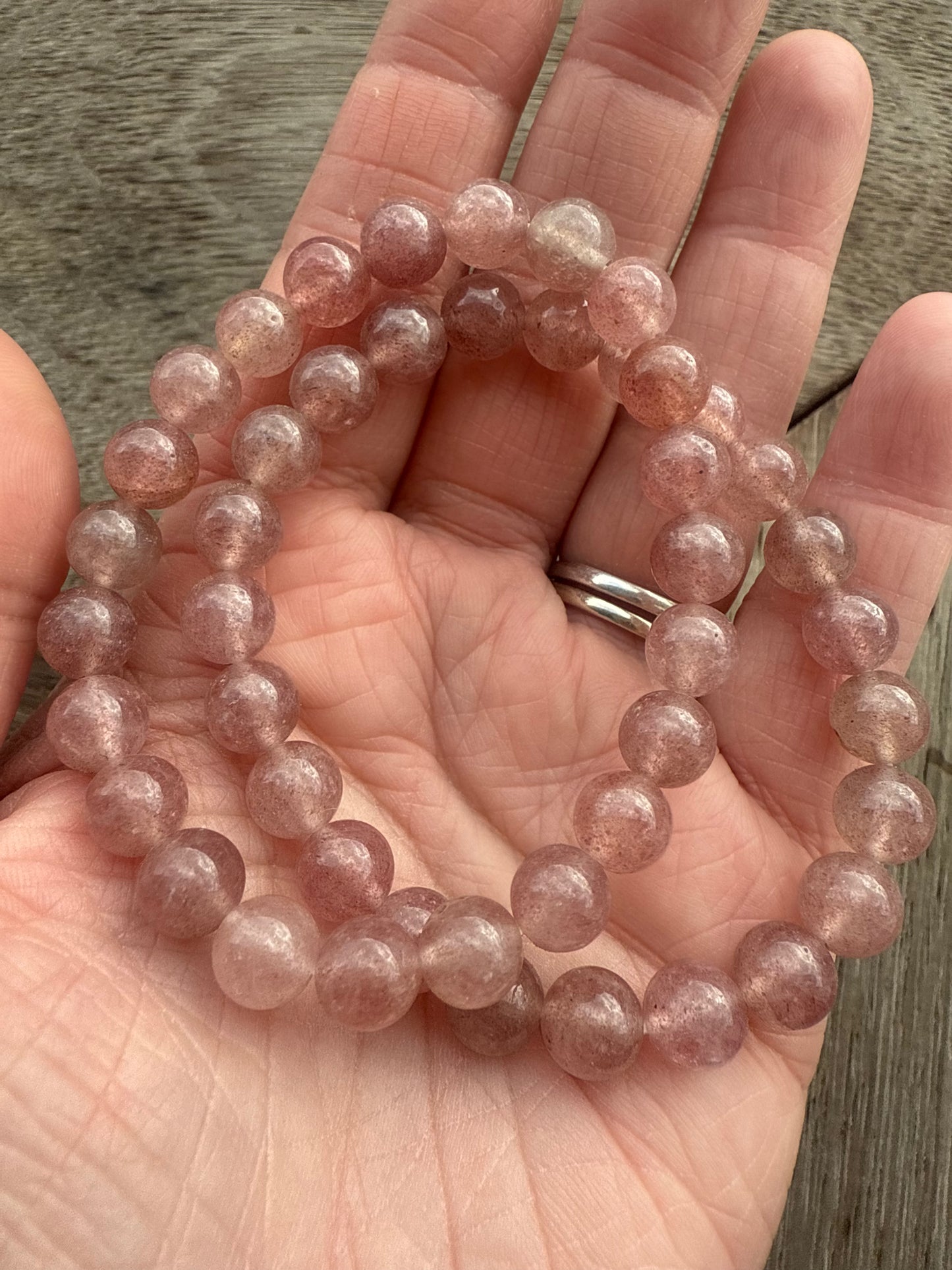 Strawberry Quartz Bracelet
