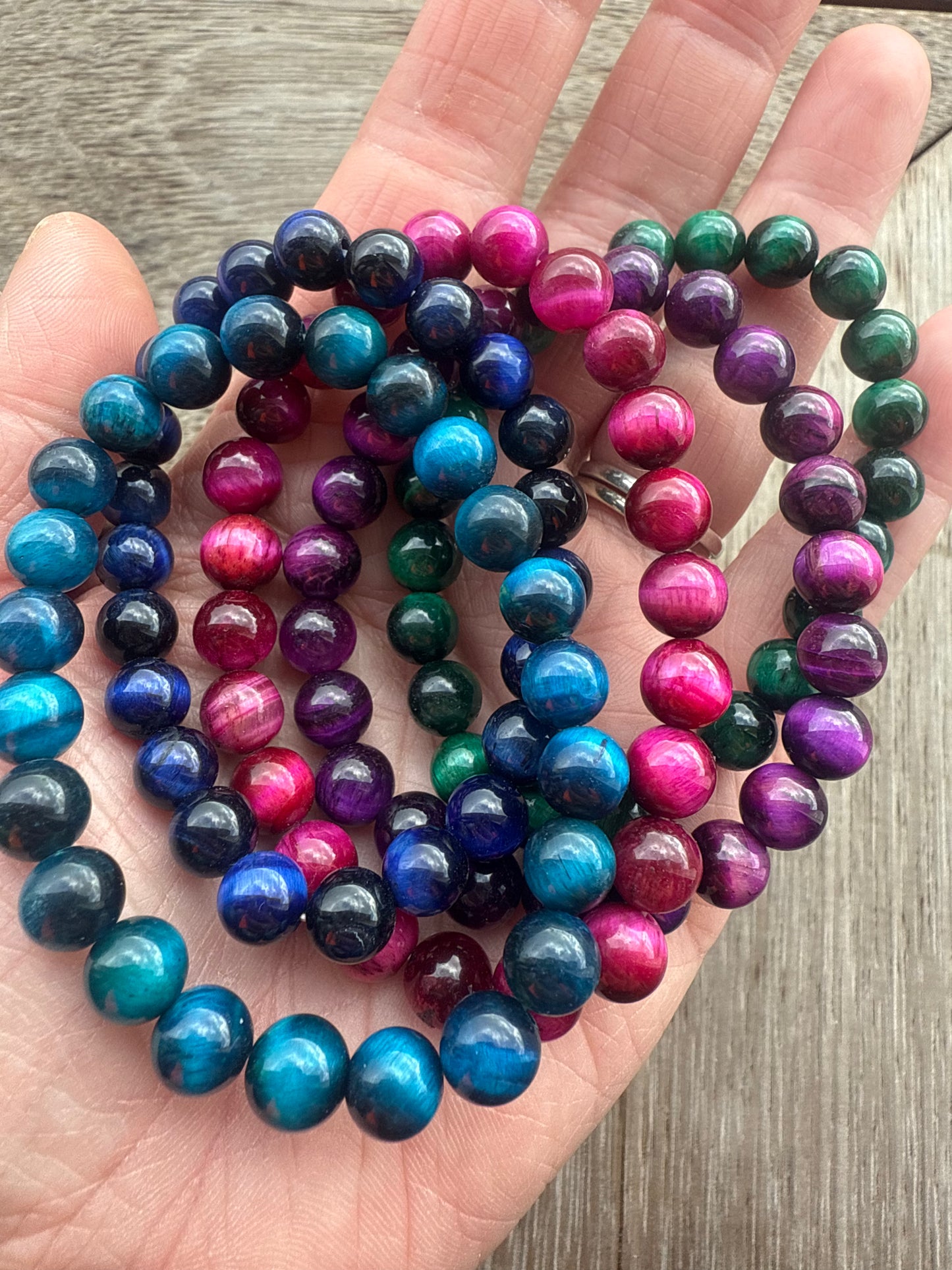 Dyed Tigers Eye Bracelet