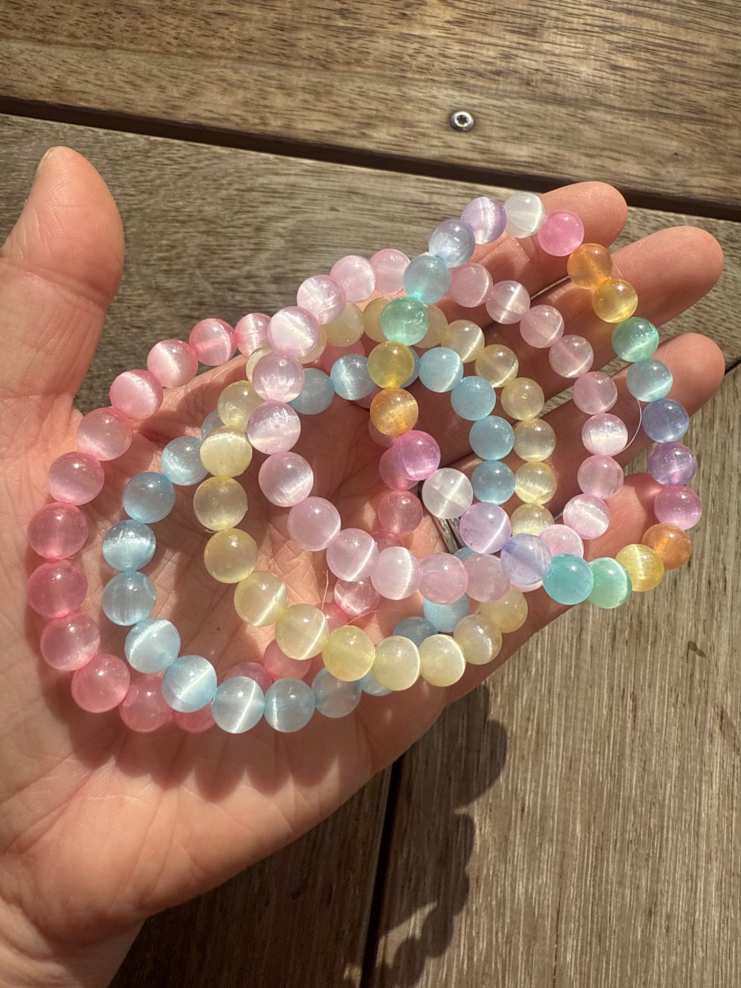 Dyed Selenite Bracelet