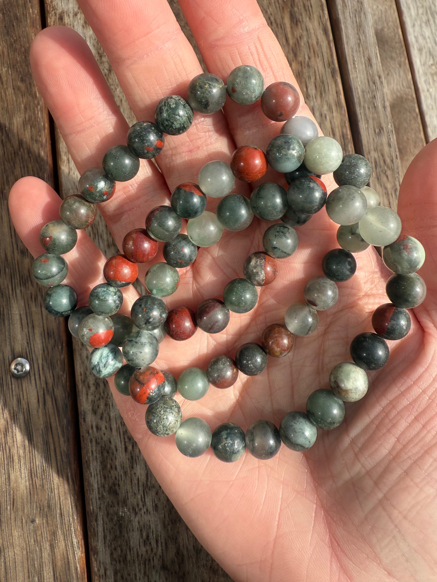 African Bloodstone Bracelet