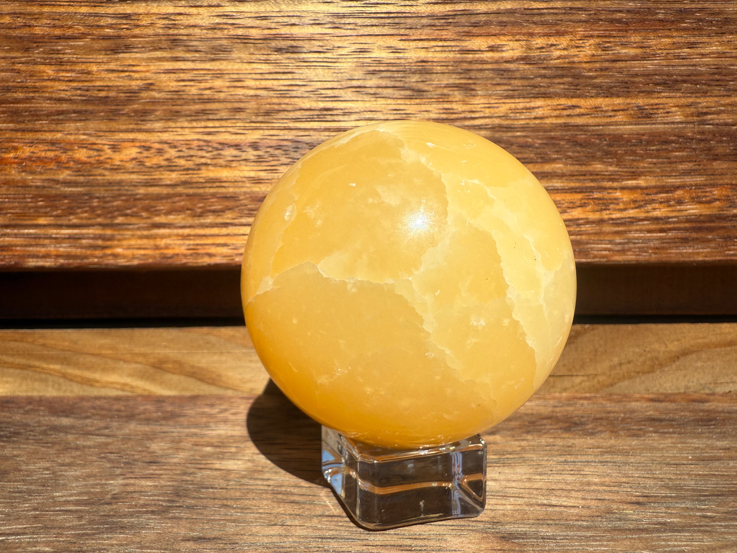 Honey Calcite Sphere