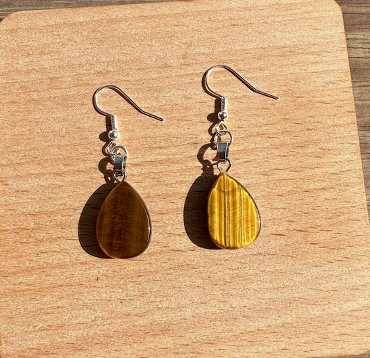 Tigers Eye Earrings