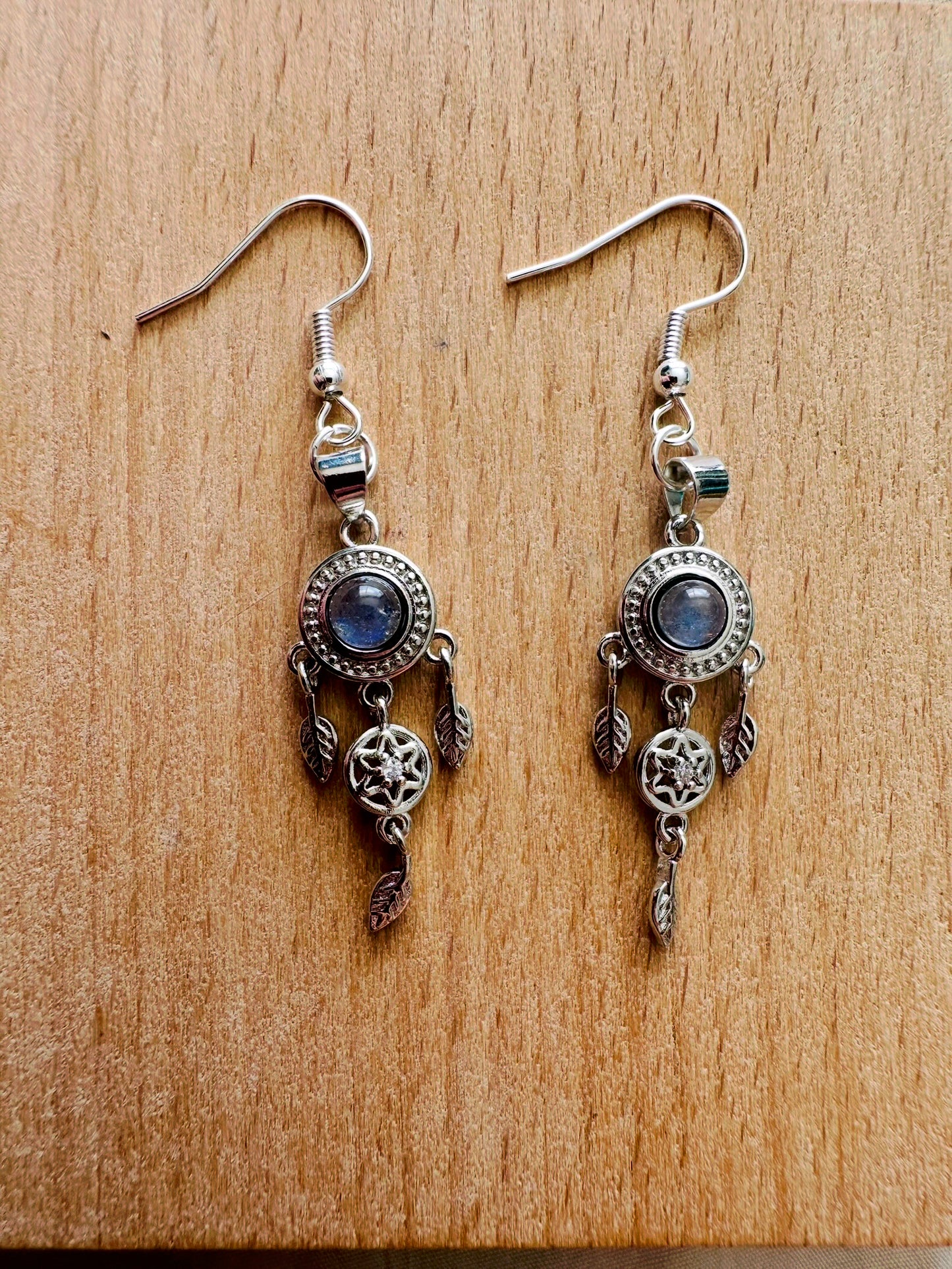 Labradorite Dream Catcher Earrings