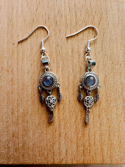 Labradorite Dream Catcher Earrings
