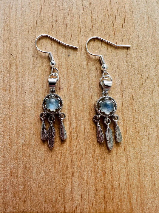 Labradorite Dream Catcher Earrings