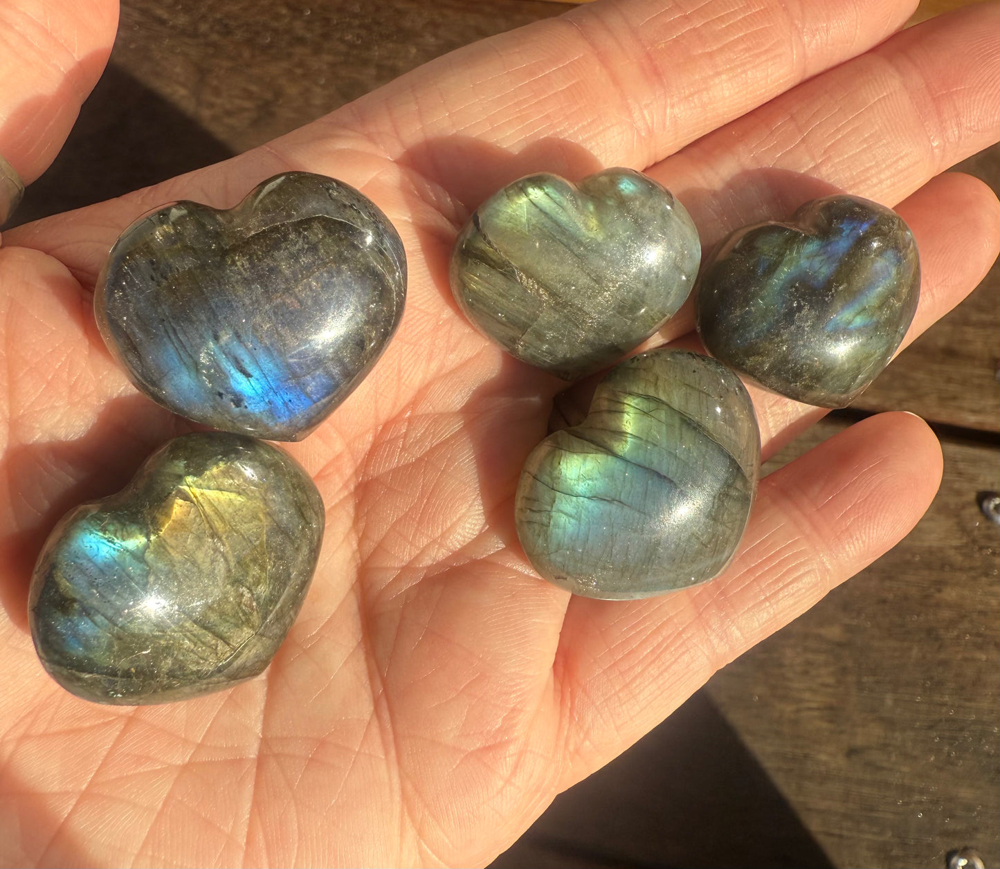 Small Labradorite Heart