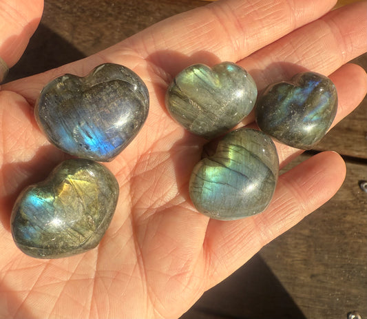Small Labradorite Heart