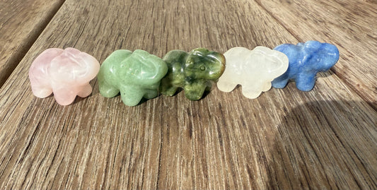 Mini Chunky Elephant Carvings