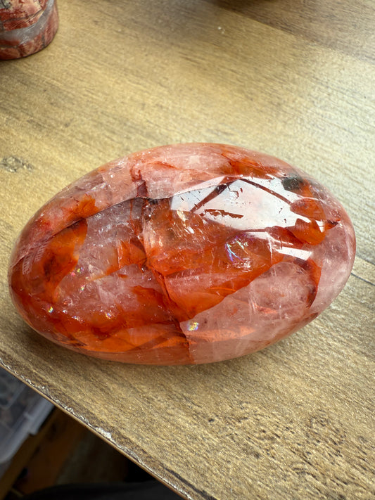 Fire Quartz Palmstone C