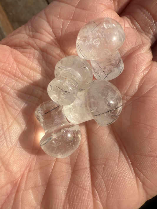 Mini Black Rutile Mushrooms