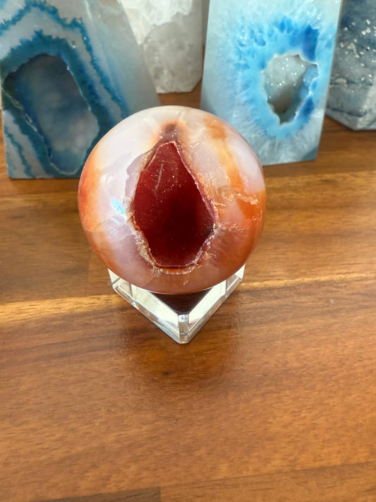 Druzy Carnelian Sphere