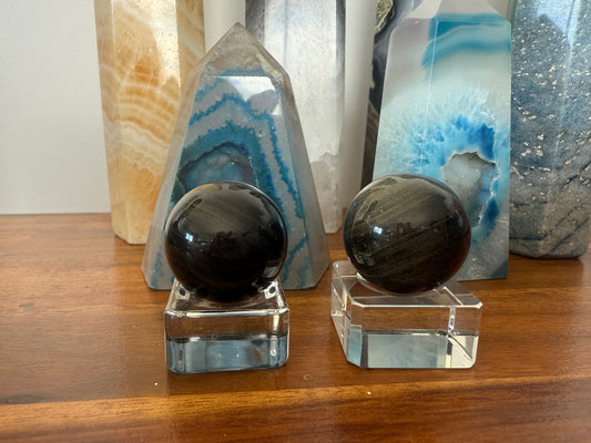Gold Sheen Obsidian Sphere