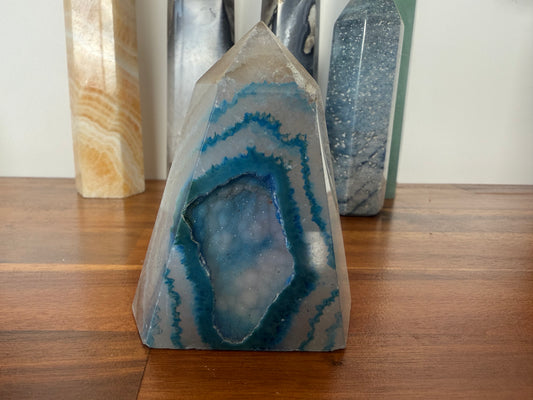 Druzy Agate Tower