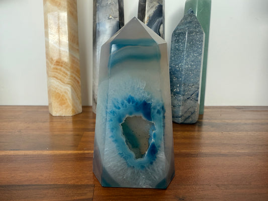 Druzy Agate Tower