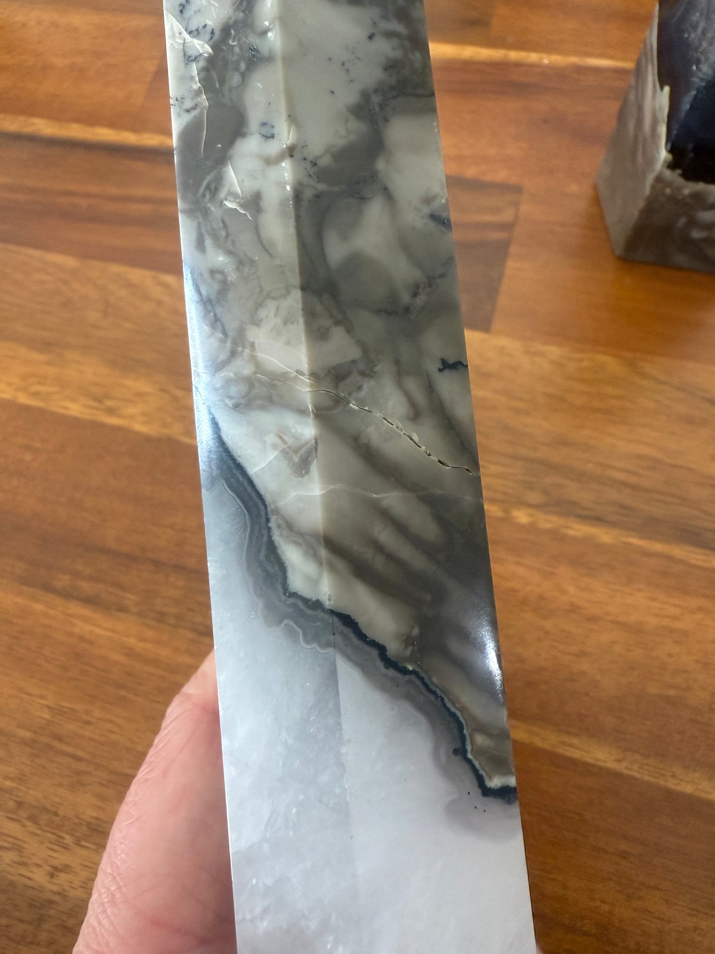 Volcano Agate Tower Pair