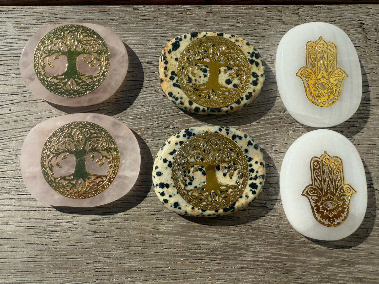 Gold Etched Flatstones