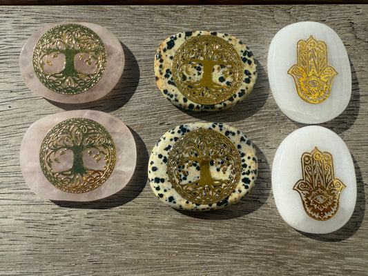 Gold Etched Flatstones