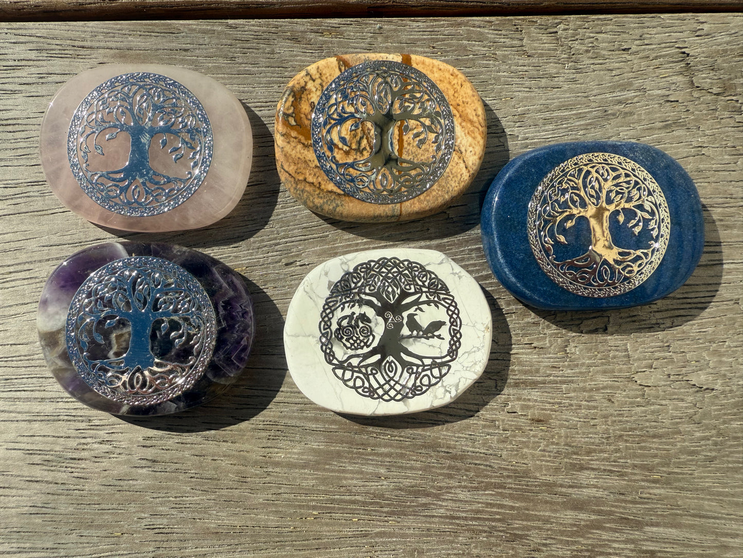 Silver Etched Flatstones