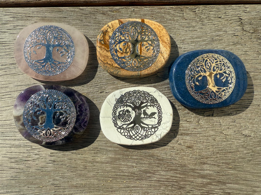 Silver Etched Flatstones