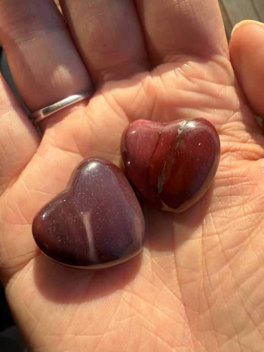 Small Purple Mookite Hearts