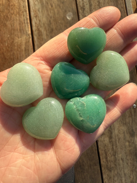 Small Green Aventurine Heart