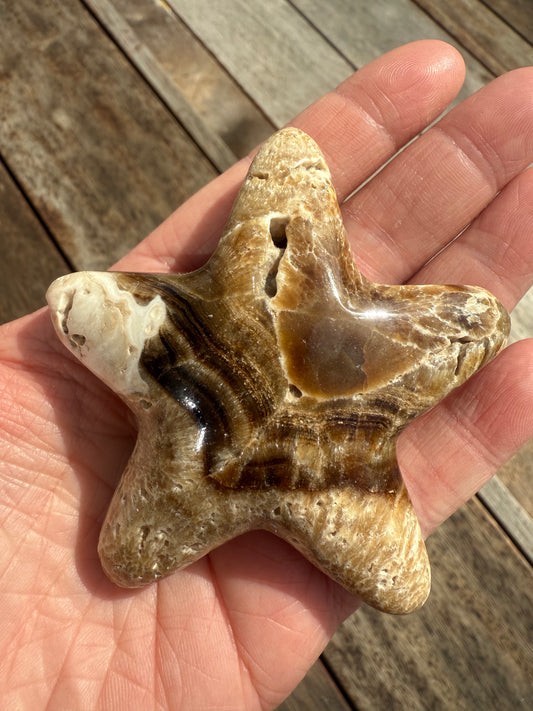 Chocolate Calcite Star
